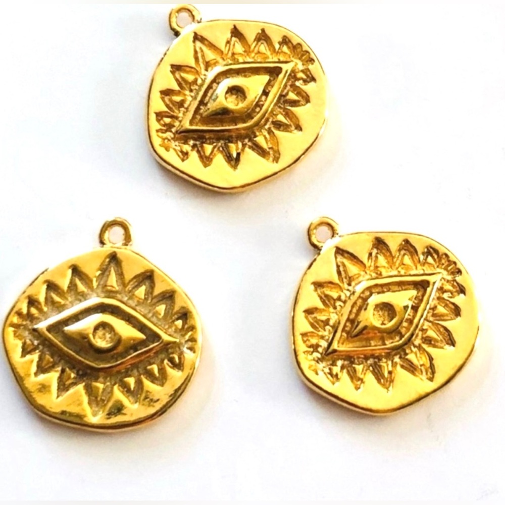24K Gold Plated Third Eye Charm